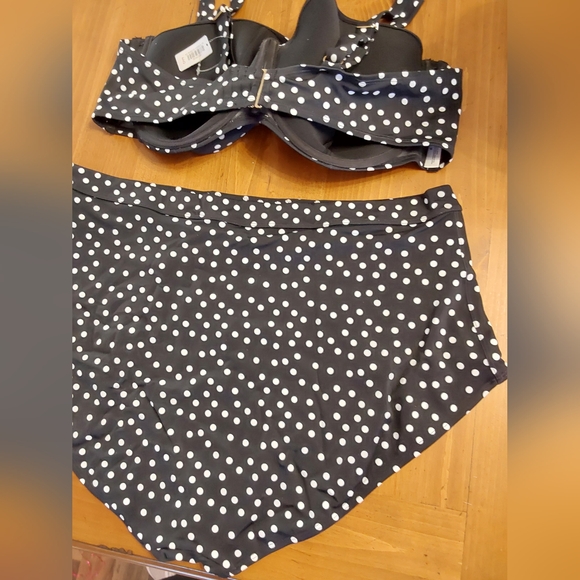 NEW NWT AdoreMe Plus Size Sprinkled Spots Print 2 Piece Bikini - Picture 7 of 9
